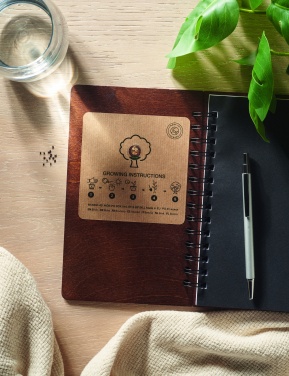 Logotrade mainoslahja ja liikelahja kuva: A5 Koivu GROWBOOK™
